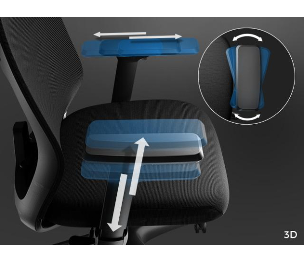 Genesis Fotel ergonomiczny ASTAT 200 czarny - 1077871 - zdjęcie 6